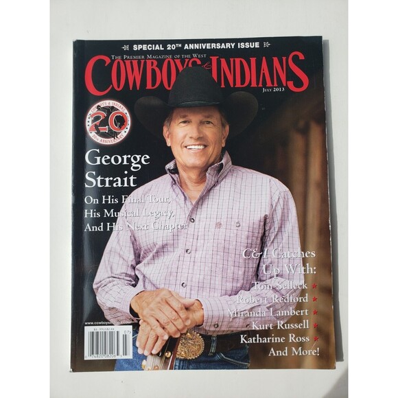 Bundle Of 2 Cowboys & Indians Magazines Featuring George Strait 2009 & 2013 - Picture 4 of 14